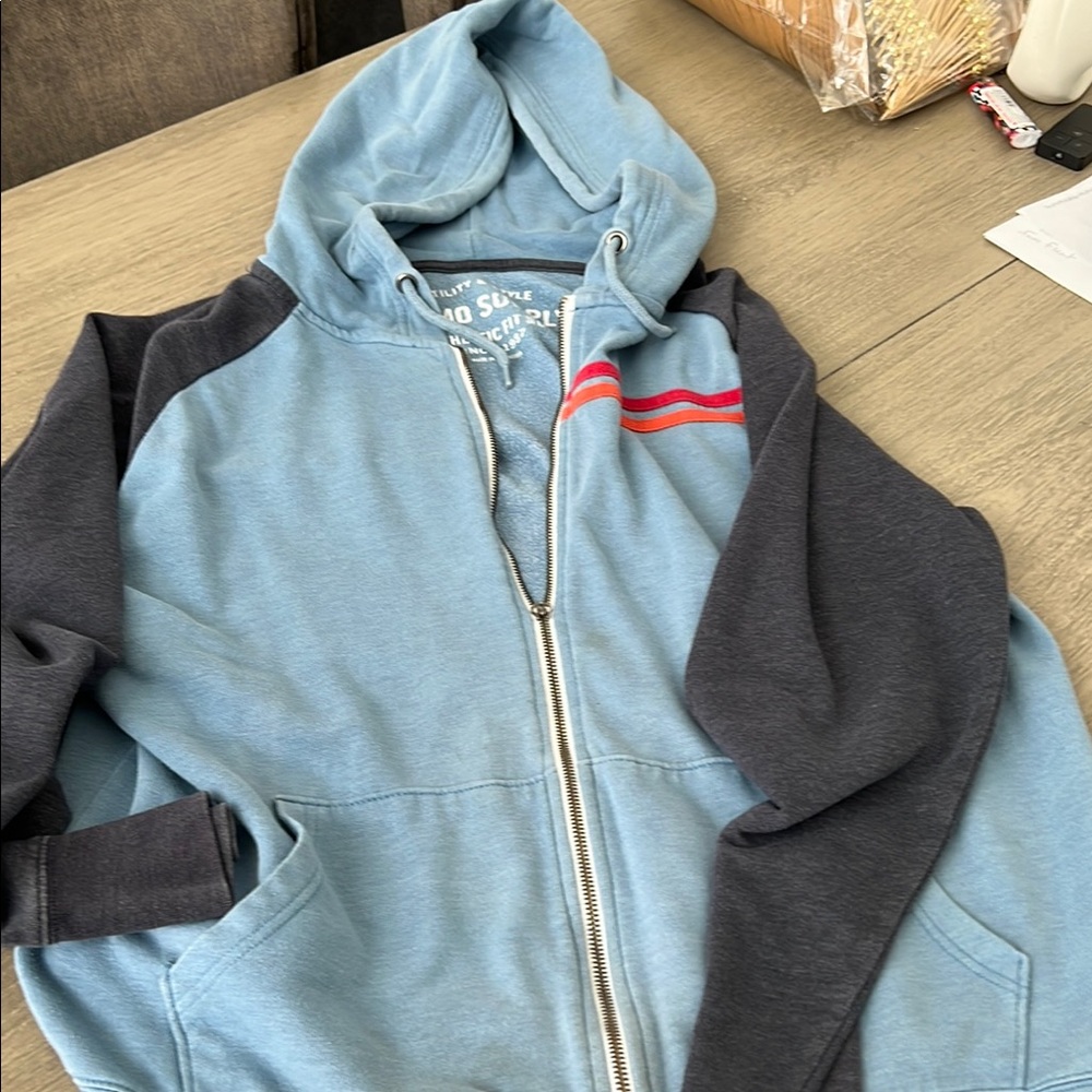 Mossimo Supply Co. Blue and Gray Hoodie
